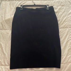 Black knee length skirt